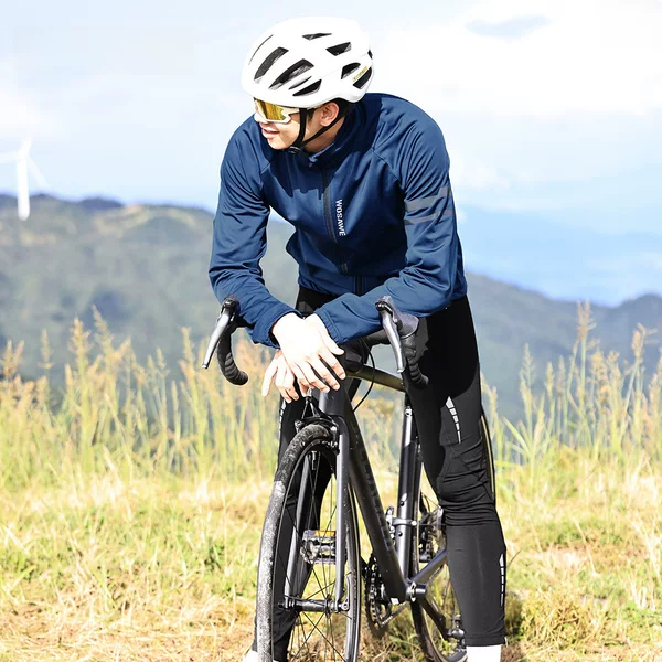 Wosawe Men's Winter Weatherproof Fleece Warm Cycling Jacket Outdoor Sports Mountaineering Jacket Top