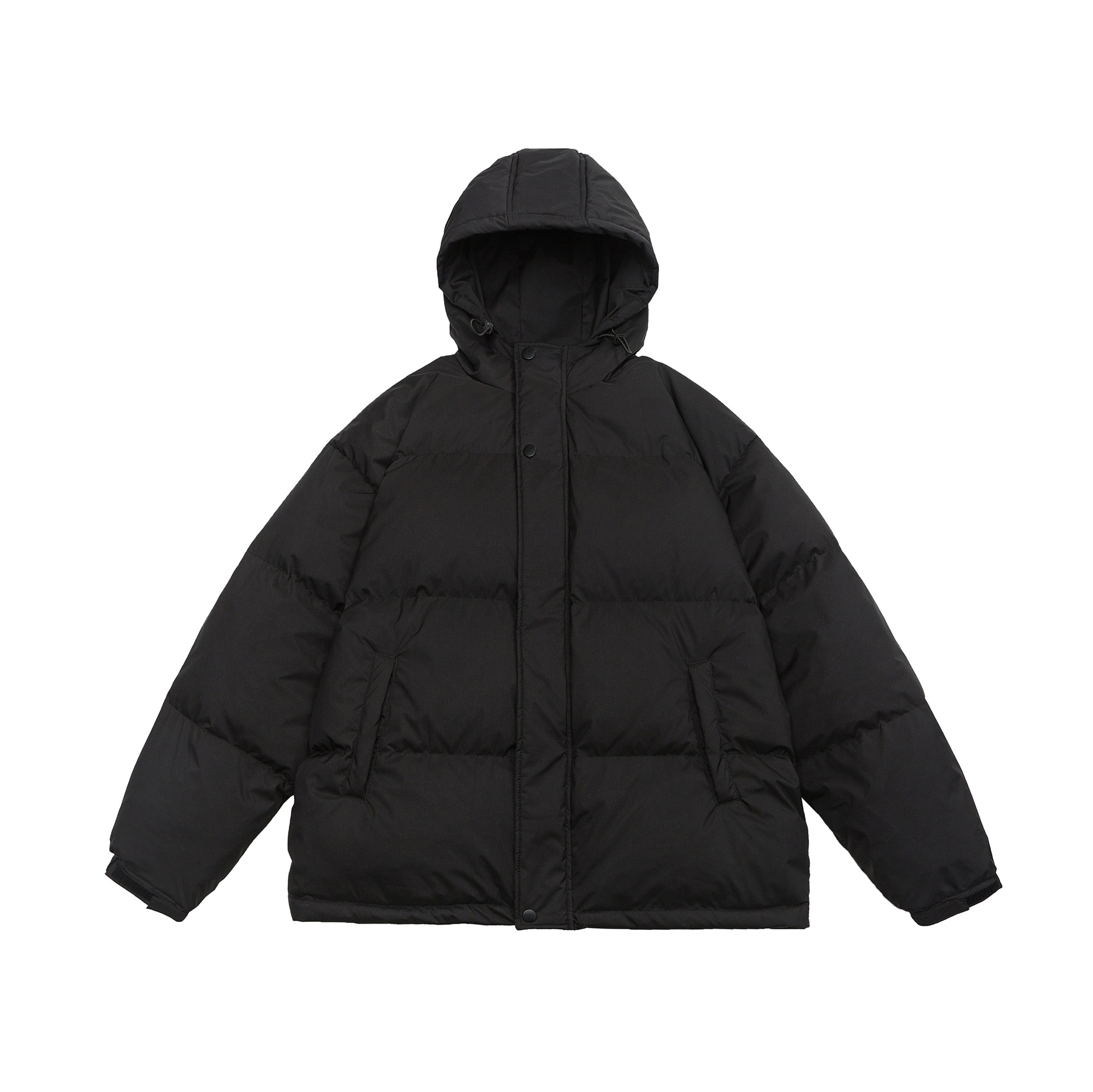 Tide de luz nacional tres prevención de 90 blanco chaqueta corta encapuchada hombre y mujer invierno frío pareja abrigo cálido