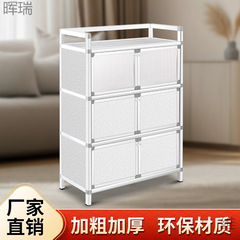 不生锈碗柜厨房橱柜餐边柜简易组装柜出租房储物餐具柜子收纳柜
