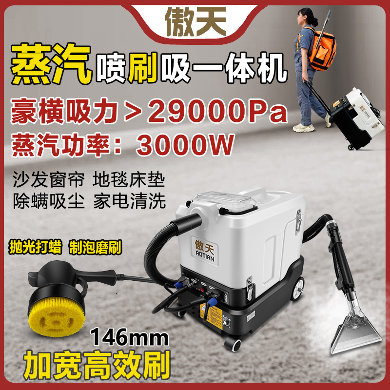 Carpet Cleaning Machine Sofa Curtain Mattress Hotel Fabric Spraying and Pulling Integrated Multi-Functional Household Small Cleaning Machine
