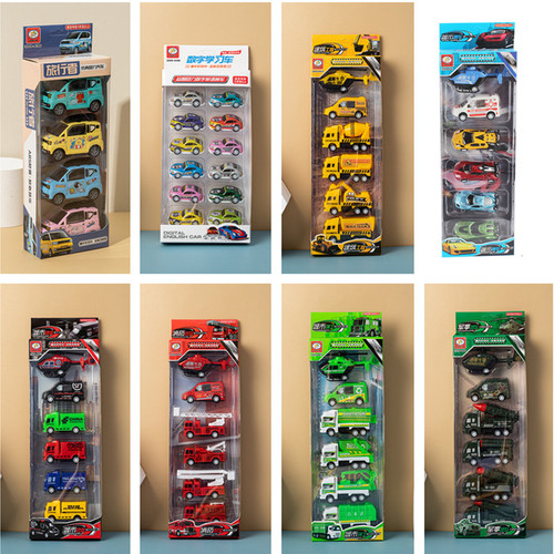 Construction vehicle toy set large size construction and sanitation vehicle set children's boxed trampoline model boy's toy