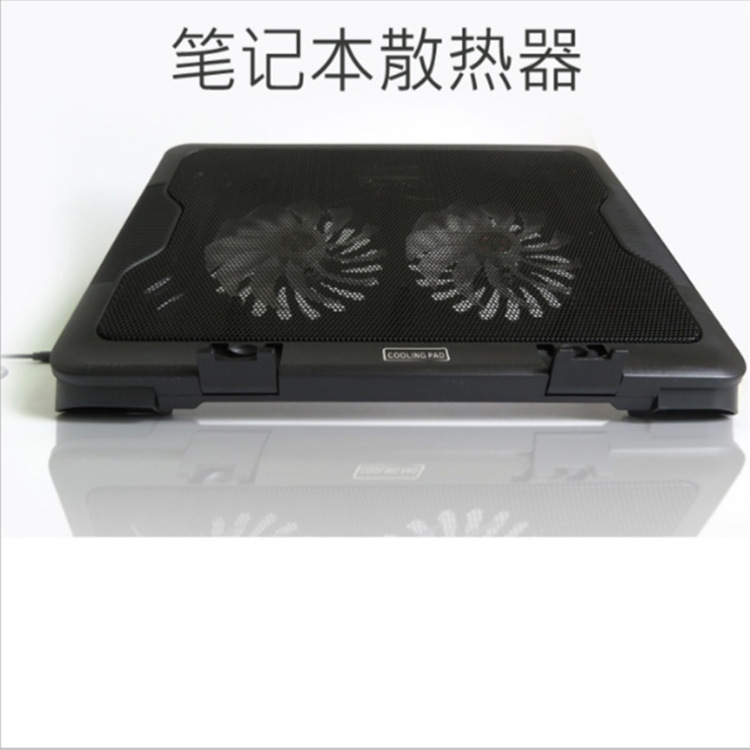 批发k2笔记本散热器USB供电双风扇笔记本散热器风冷底座支架现货