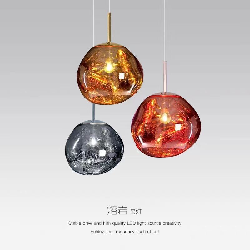 Modern Light Luxury Designer Personality Villa Stairwell Volcanic Lava Chandelier Hotel Lobby Restaurant Showroom Chandelier