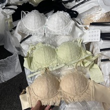 库存尾货内衣处理聚拢上托收副乳防走光裹胸性感蕾丝无肩带文胸