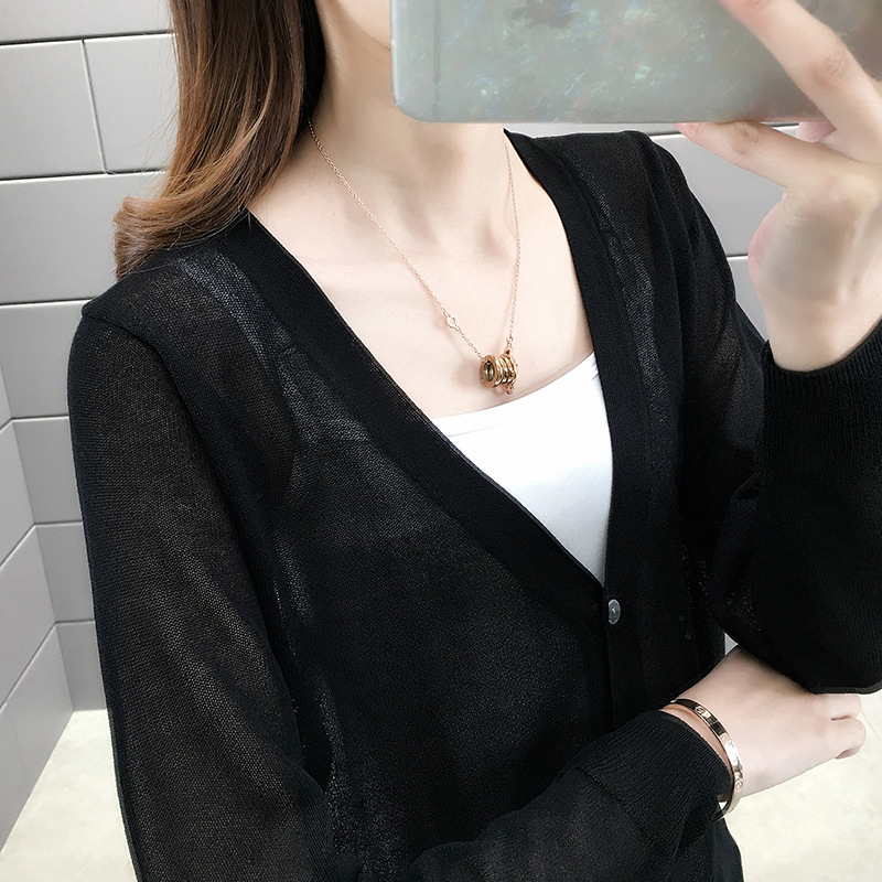 블랙--[4버튼 긴소매--