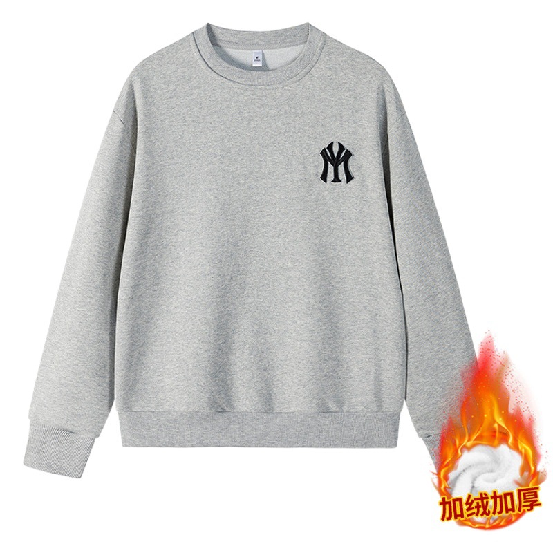 Mfmlbny Autum Popular Trendy Brand Ny Round Neck Sweatshirt for Men, Couple Style Embroidered Loose Casual Outdoor Sweatshirt