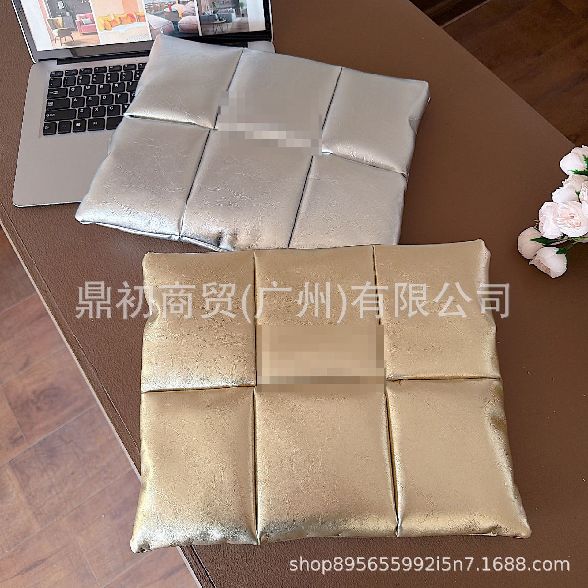 Magnetic Buckle Pu Pillow Bag Makeup Artist Bag 14inch Computer Sleeve Bag Storage to Prevent Bumps and Scratches