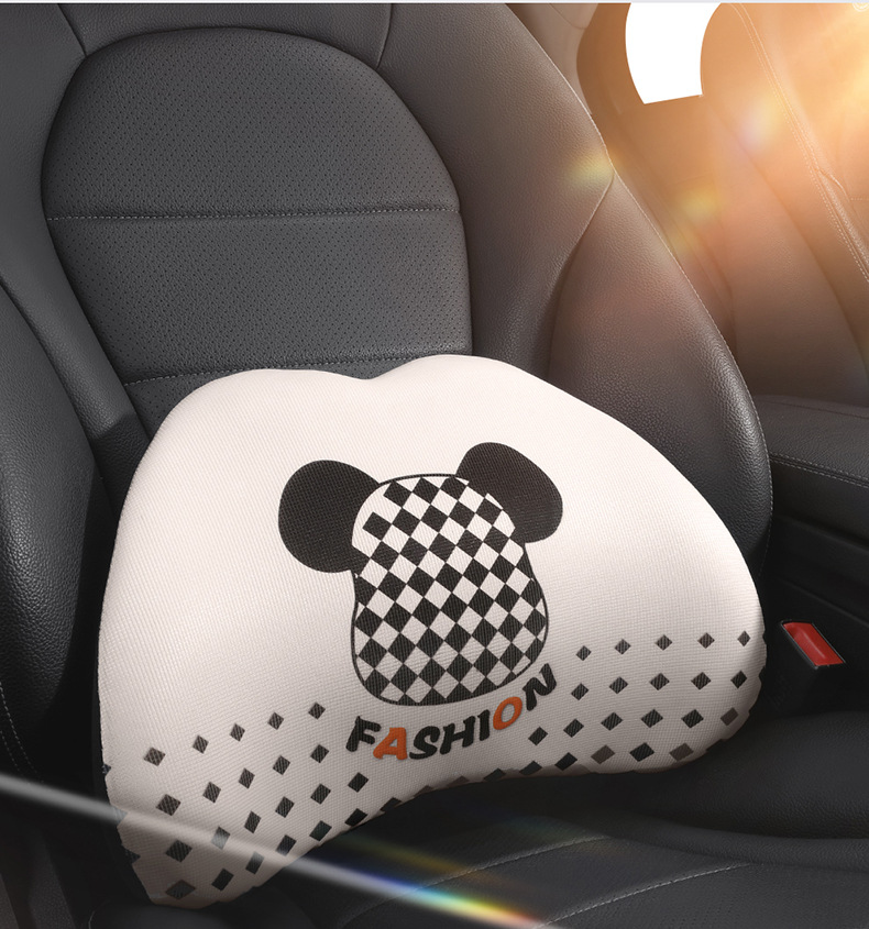 Cartoon Car Headrest, Car Cushion, Car Driver's Seat, Memory Foam Lumbar Support, Car Pillow, Neck Pillow
