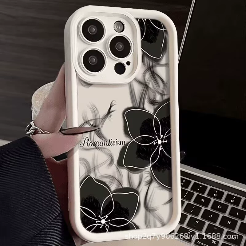 Apple, чехол для телефона, iPhone11, защитный чехол, с цветочным принтом, 16 Pro Max, 2/3/4/15/
