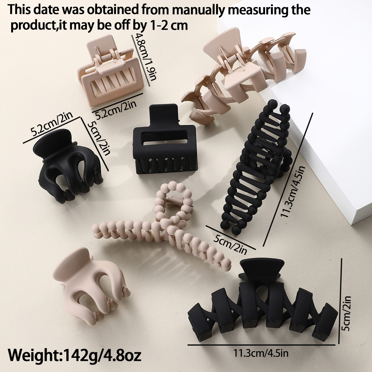TikTok Xi Yin Amazon agarre tiburón clip perla anillo de pelo Fengpin DIY horquilla anillo de pelo 17 piezas