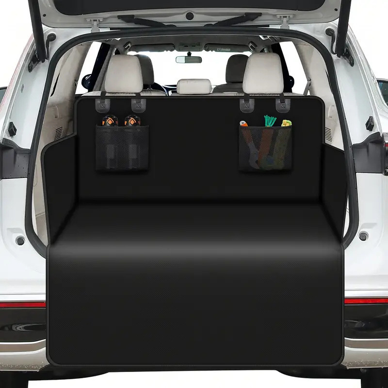 Car trunk liner protector, suitable for dogs, non-slip, waterproof and anti-wrinkle pet cargo cover, anti-scratch