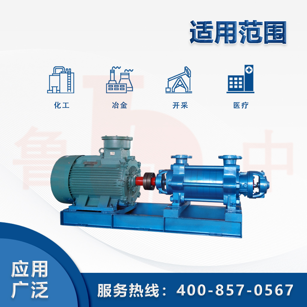65DG-50×2型锅炉给水泵冷暖水循环增压泵热电厂锅炉加压泵鲁中牌