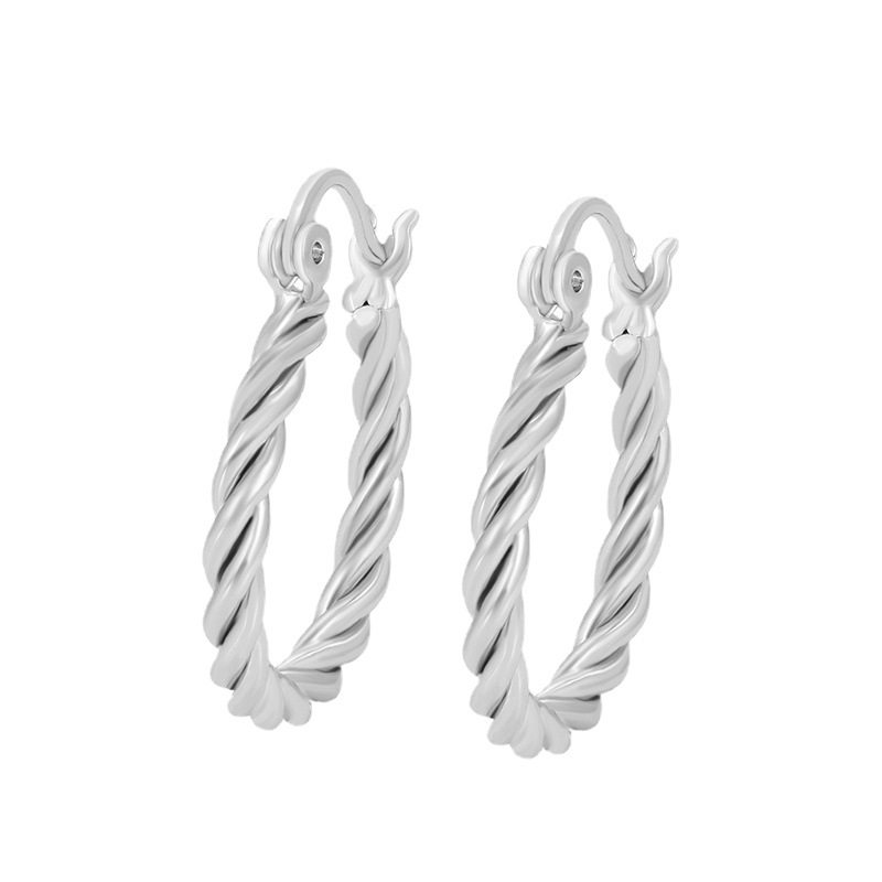 Pendientes de anillo de giro de joyería de xupe pendientes europeos y americanos transfronterizos personalidad simple temperamento ins pendientes retro dulce fresco pendientes