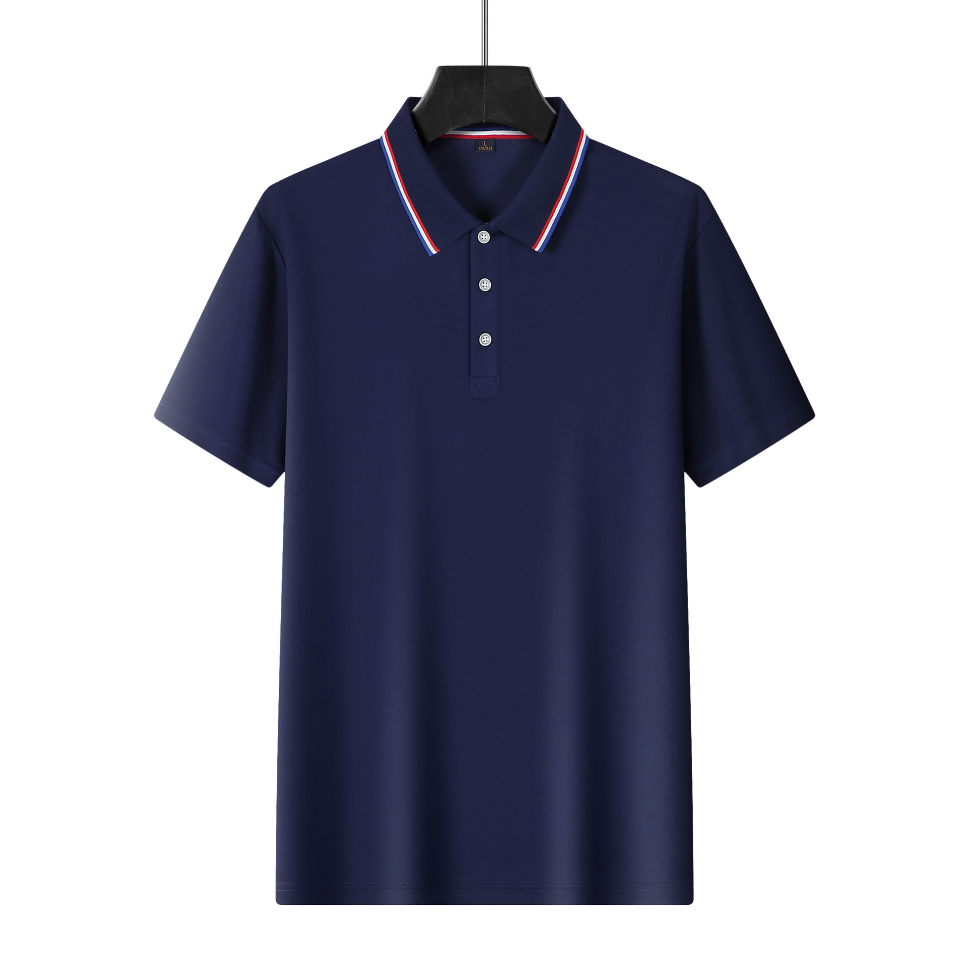 Nuevo transfronterizo americano Amazon polo de manga corta para hombres verano nuevo logotipo de impresión de camisetas publicitarias