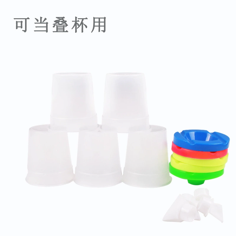 外贸跨境洗笔杯四色多用调色筒塑料儿童颜料绘画工具防漏带盖放笔