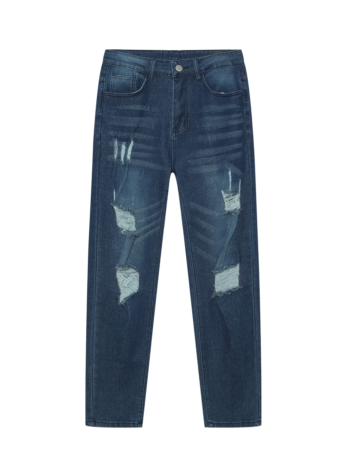 Europa y los Estados Unidos comercio exterior nueva tendencia de jeans de hombre Amazon delgado jeans elásticos pantalones de pie pequeño hombre