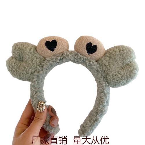 Handmade Pink Women's Japanese and Korean White Crystal Holiday Cannot Korean Version Cartoon Character Cute Bangs Sticker