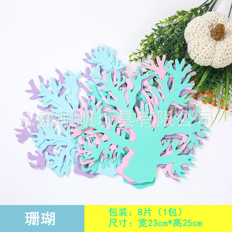 Wall decorations for kindergarten for elementary school students, flowerpot from foam, layout