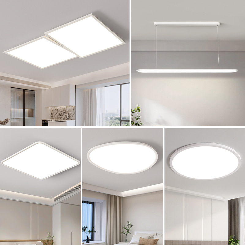 LED cubo de arte de espectro completo lámpara de techo rectangular faro de sala de estar moderno y simple nuevo paquete de atmósfera