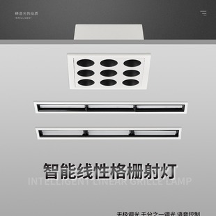 Grille Light, Ceiling Strip Polarized Light, Floodlight, Stepless Dimming, Color Adjustment, Eye Protection, Full Spectrum, Intelligent Dimming