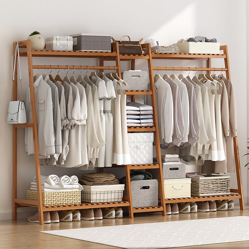 Hanger Storage Hanger Floor Storage Rack Bedroom Simple Wardrobe Coat Rack Multi-functional Clothes Rack New