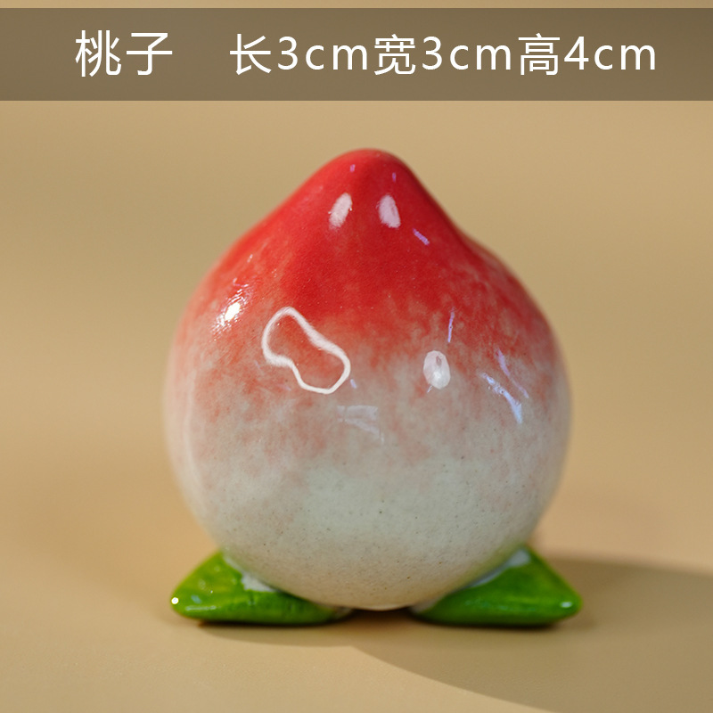 手作りの文化的で創造的な景徳鎮セラミックフルーツ装飾品デスクトップかわいい装飾品屋台小物卸売カスタマイズ|undefined