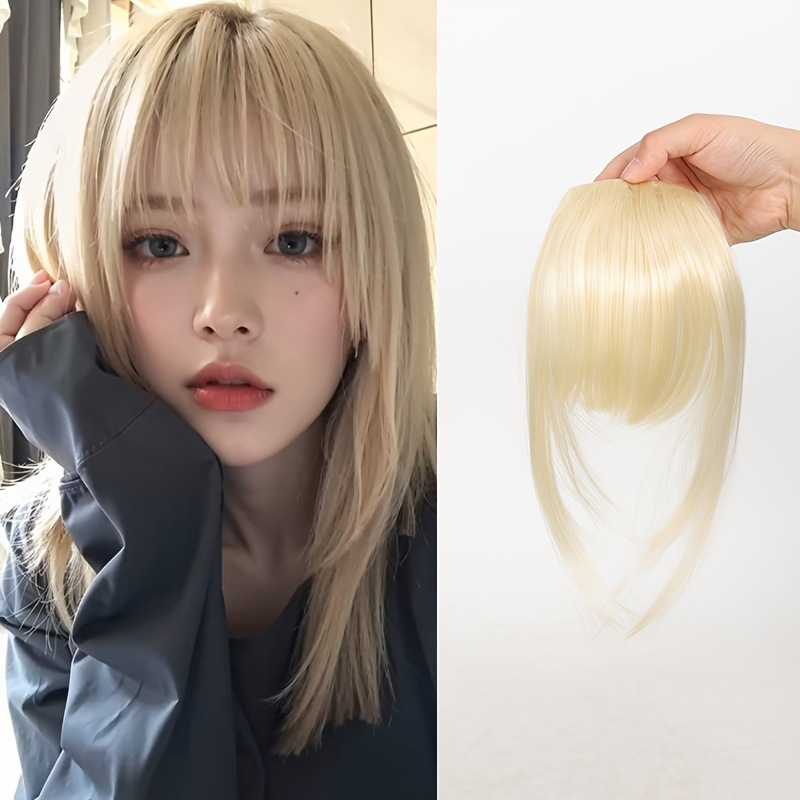 女性用ウィッグ前髪、額見えない増毛、人工毛、シームレスエア前髪ウィッグ、女性用ヘアエクステンション|undefined