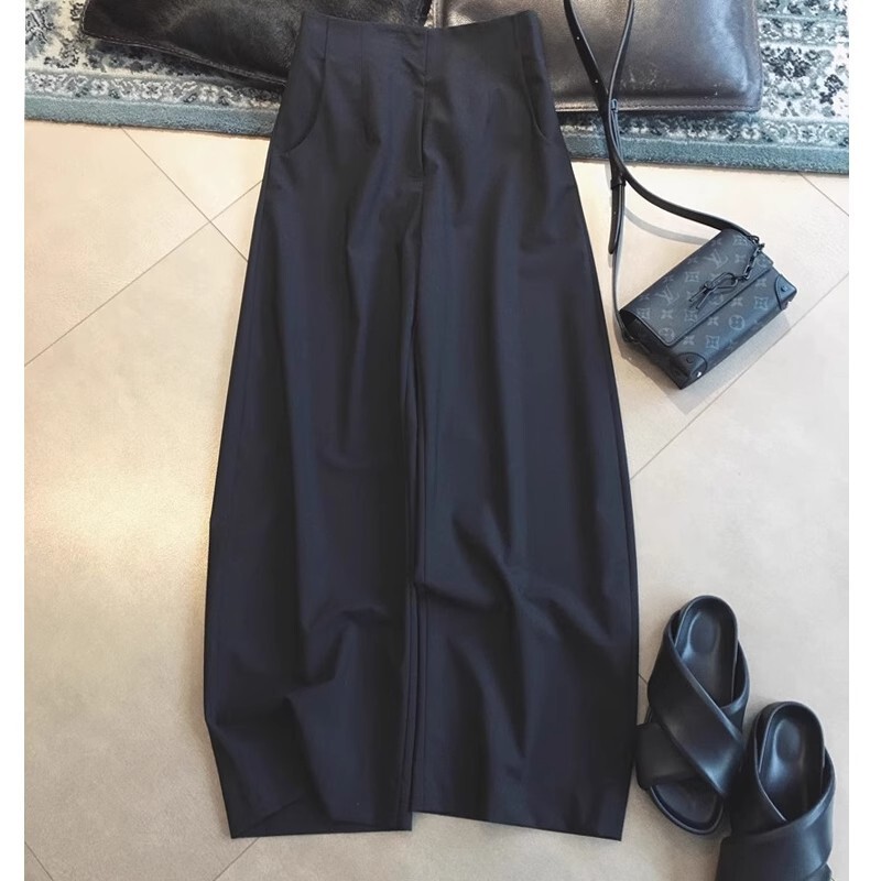 Spot Women's New Spring & Fall Clothing Plus Size Fat Sister Banana Pants Narrow Wide Leg Pants Drapedy Suit Pants