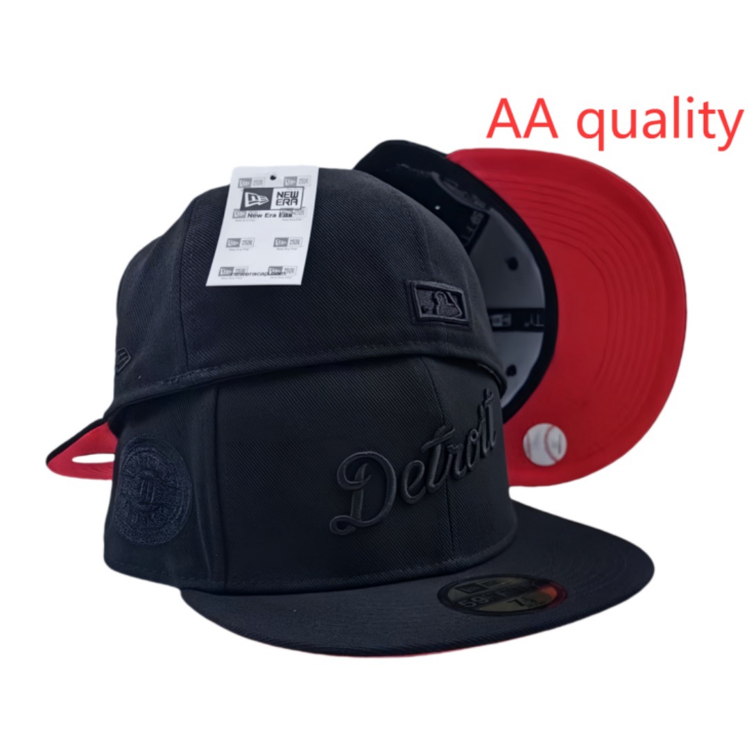 2025 nueva venta caliente exportación transfronteriza MLB gorra de béisbol AA patrón ala plana tamaño de moda sombrero de ala plana