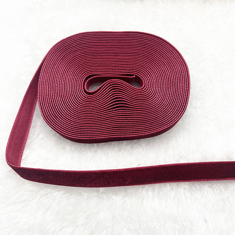 Fabricantes al por mayor 1CM hechos a mano embalaje de regalos de cinta de lana unilateral cinta de cebolla cinta de terciopelo decoración DIY