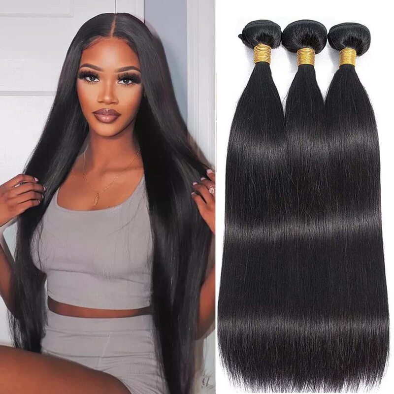 African wig women's chemical fiber hair curtain straight wave straight hair high temperature silk can be sewn single width 100cm