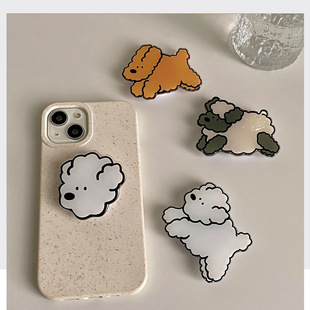 Mobile Phone Holder Acrylic Gel Dropping Airbag Lazy Stretch Finger Ins South Korea Same Style Cartoon Dog Portable