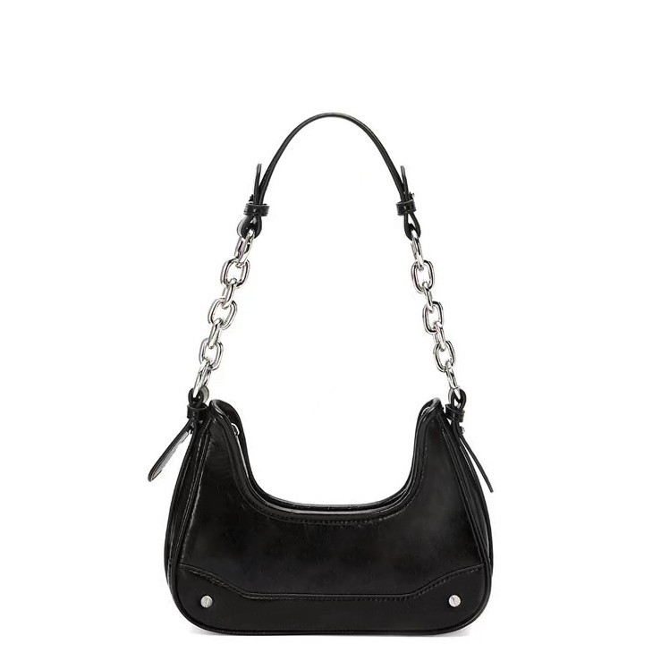 Women's 2023 New Niche Handheld Chain Baguette Underarm Bag Luxury Versatile Commuter Shoulder Crossbody Bag - Thumbnail 5