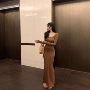 包臀打底气质秋冬连衣裙子