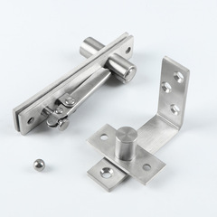 304 stainless steel 360 degree rotating axis wooden door upper and lower hinge positioning door axis rotating hinge invisible heaven and earth axis