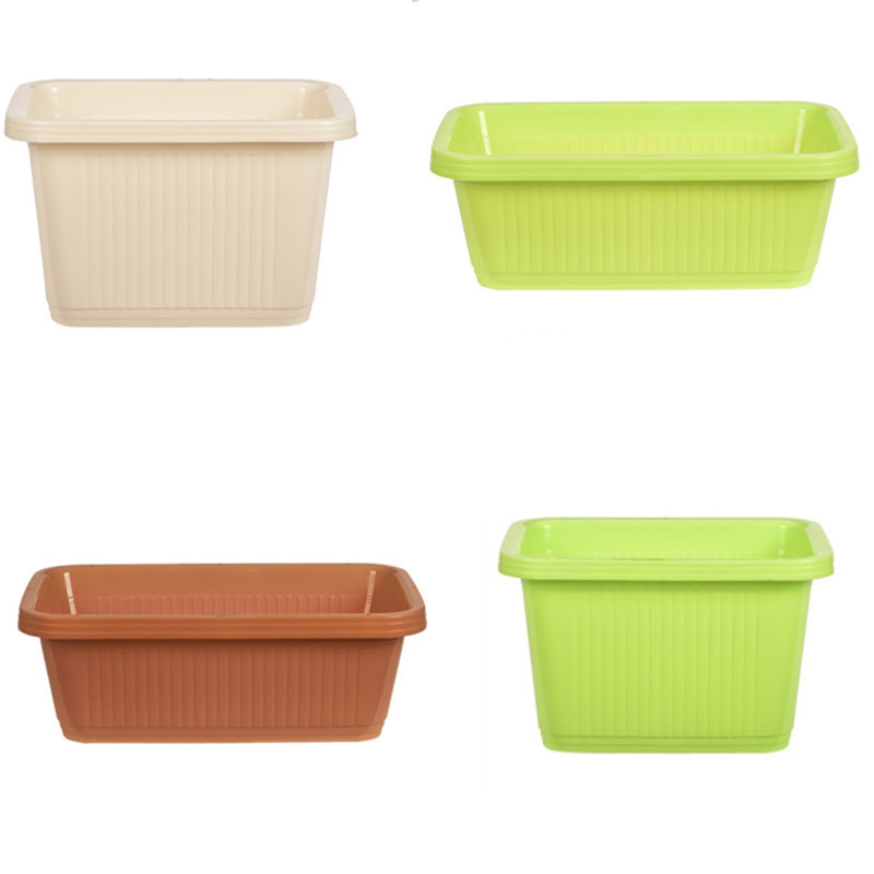 Balcony Vegetable Planting Box Large Plastic Thickened Rectangular Vegetable Pot Vegetable Planting Box