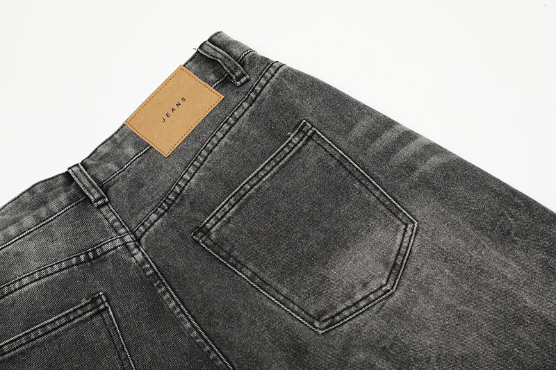 High-Waisted Denim Shorts For Women & Men - Vintage Washed Clean Fit Straight Leg Wide Leg Cropped Pant_mkmklike.com