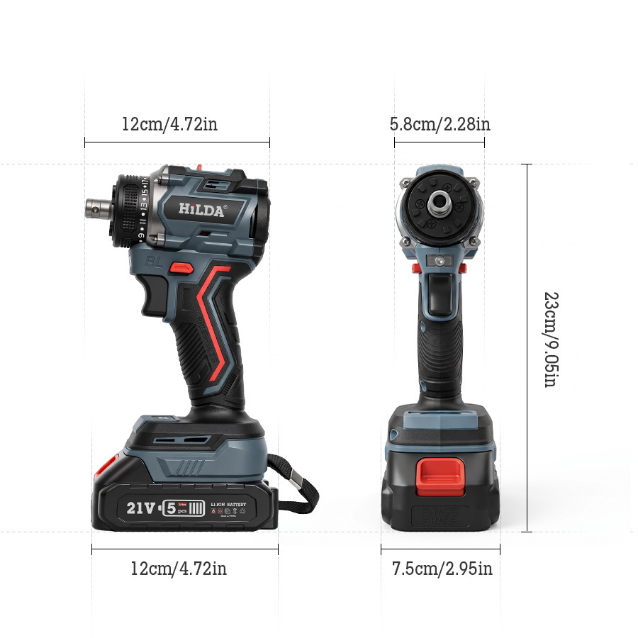 21V 无刷四合一工具跨境锂电多用电动起子爆款 16.8V 手电钻套装
