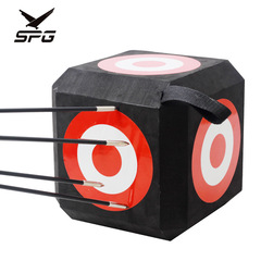 戶外射擊弓箭掛式手提箭靶 EVA實心玩具篩子立體射擊六面靶