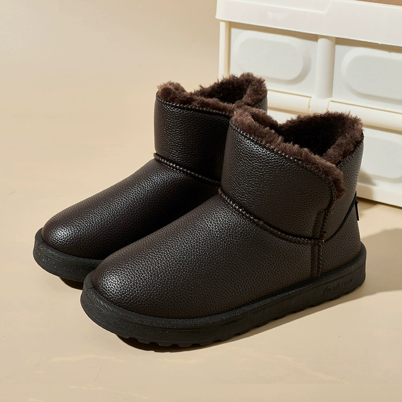 2024 Внешняя торговля зимняя новая хлопчатобумажная обувь мужская бархатная утолщенные снежные сапоги мужская наружная теплая северо-восточная хлопчатобумажная обувь оптом