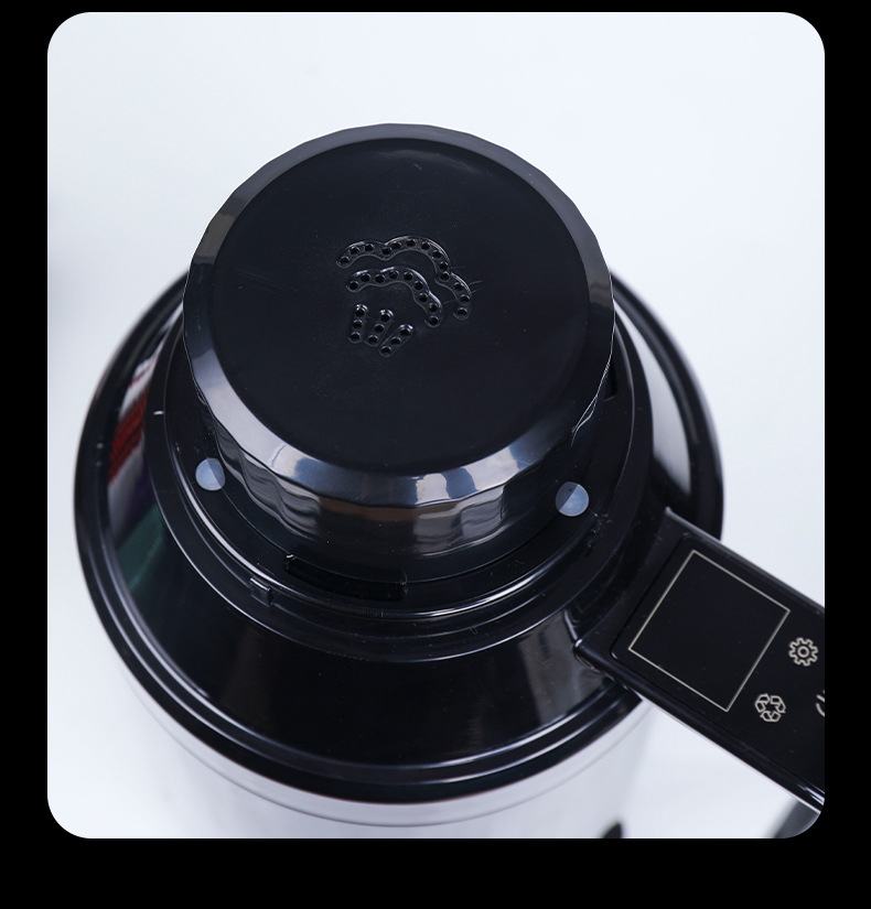Car electric kettle 12V/24V universal smart digital display kettle for trucks with constant temperature heating and insulation