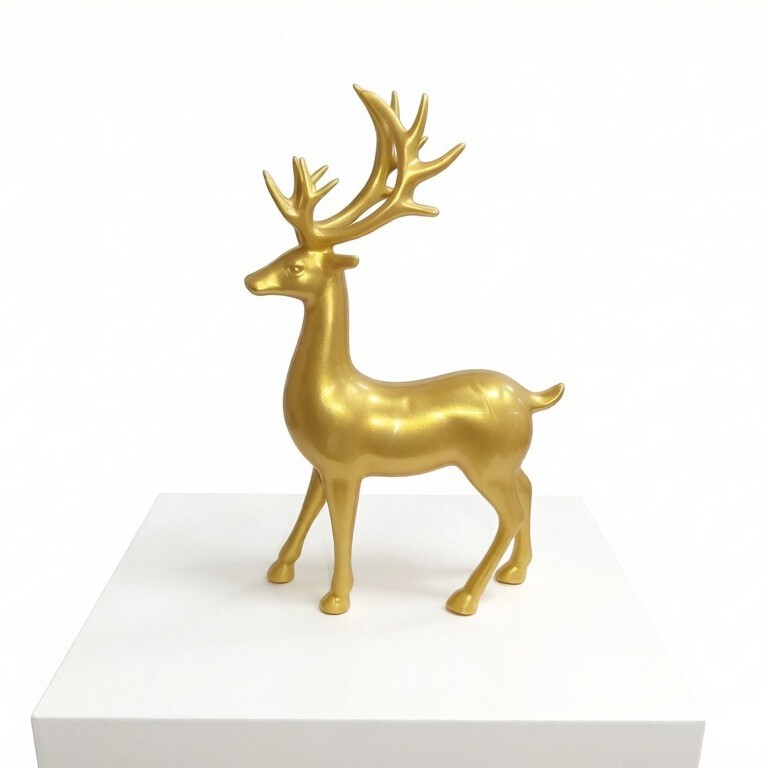 Creative Fortune-Attracting Decorations for the Living Room, Artificial Rockery Water Fountain, Large Quantity Wholesale Direct from Manufacturer, Plastic Animal Figurines, Small Deer
