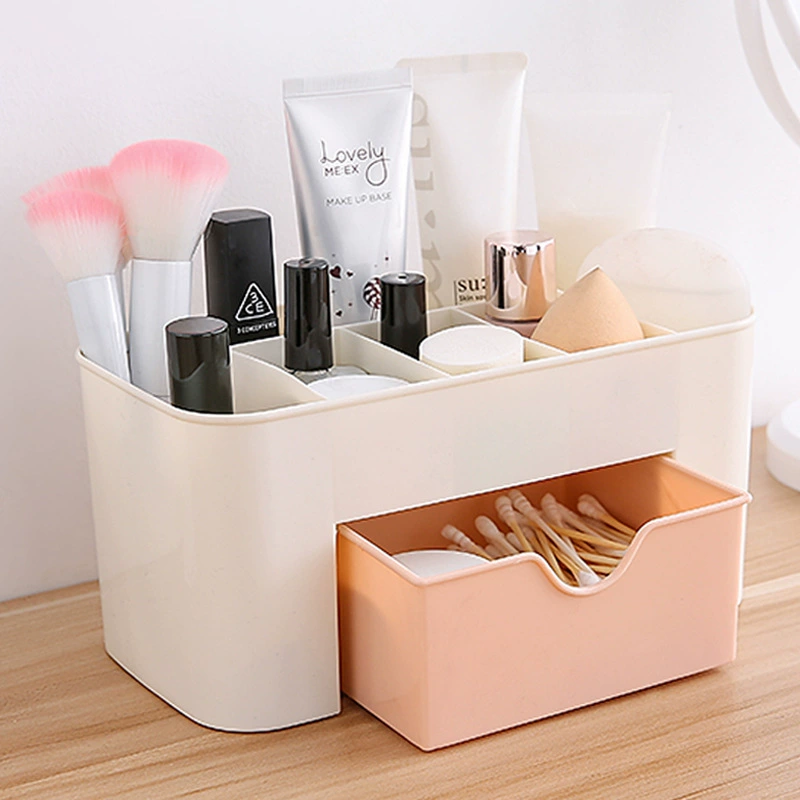 Пластиковая косметическая коробка для хранения, столик, уход за кожей, помада