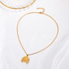 Brand retro necklace for boys and girls, metal small design chain for key bag , European style, simple and elegant design