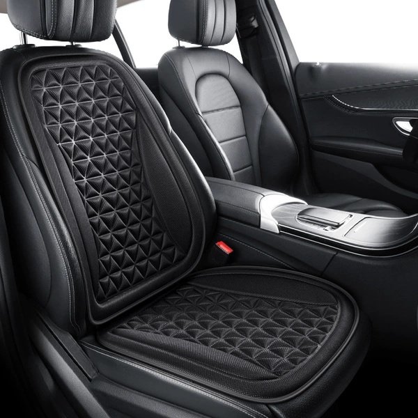 Triangular embossed backrest leaflet black