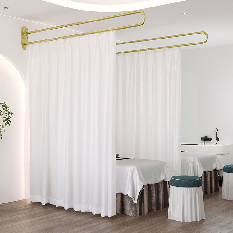 Iron Art U-Shaped Long Rod Beauty Bed Partition Curtain Bracket for Wellness Center, Beauty Salon Therapy Bed Curtain Support Frame Iron Art U-Shaped Long Rod Beauty Bed Partition Curtain Bracket for Wellness Center, Beauty Salon Therapy Bed Curtain Support Frame