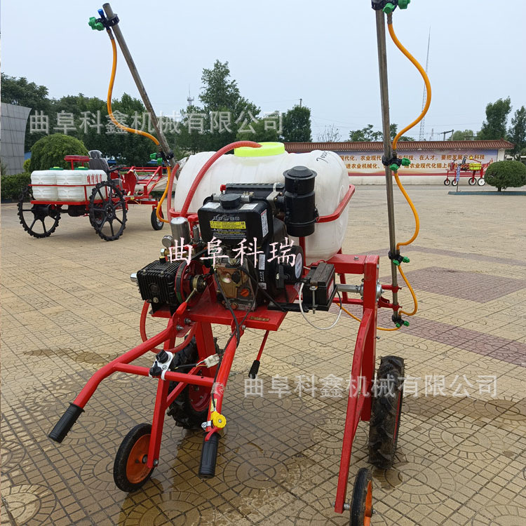 科鑫批发手扶式打药机汽油柴油款自走喷雾车高作物大豆高苗喷药机