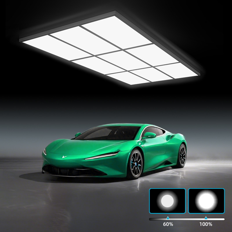Gaoneng 1019 Dual-Speed Dimming Flat Panel Light Car Beauty Film Car Wash Repair Led Nine-Square Grids Work Station Light