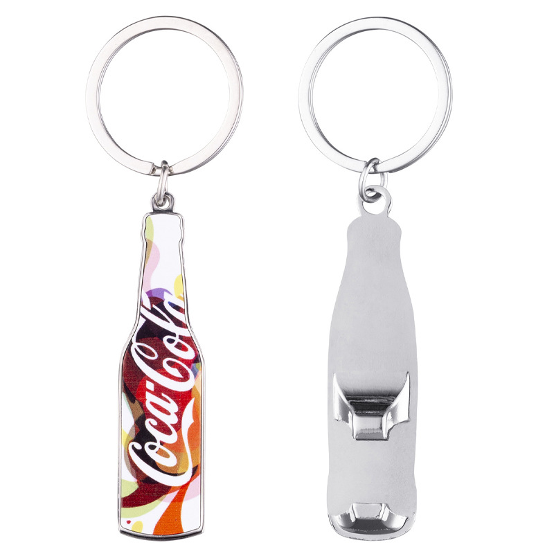 Llavero con diseño de la Copa Mundial de Fútbol 2026, abridor de botellas de Coca-Cola, colgante, pequeño regalo