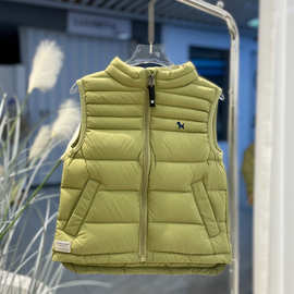 2025新款儿童立领羽绒马甲童装背心男女童中小童大童保暖外穿马夹